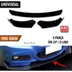 Sare Tuning Alfa Romeo Gtv 3 Parça Piano Black Lip Premium Ön Tampon Eki
