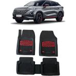 Sare Tuning Chery Omoda 5 2022 Sonrası Krom Kırmızı Lüx 4D Havuzlu Oto Paspas Takımı