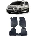 Sare Tuning Citroen Berlingo 2019 ve Sonrası Araca Özel Kaucuk 4d Havuzlu Paspas Takımı - Siyah