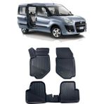 Sare Tuning Fiat Doblo 2010 ve Sonrası Araca Özel 4d Havuzlu Paspas Seti - Siyah