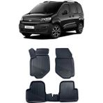 Sare Tuning Fiat Doblo 2024 ve Sonrası Araca Özel 4d Havuzlu Paspas Seti - Siyah