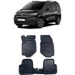 Sare Tuning Fiat Doblo 2024 ve Sonrası Araca Özel Kauçuk 4d Havuzlu Paspas Takımı - Siyah