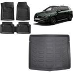 Sare Tuning Fiat Egea Cross 2015 Model 3D Siyah İnce Stepneli Siyah Bagaj Havuzu ve 4D Luxury Havuzlu Paspas
