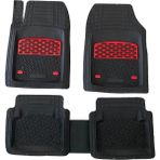 Sare Tuning Fiat Punto EVO 2009-2011 Araca Uyumlu Krom Kırmızı Derin Havuzlu Siyah Oto Paspas Takımı