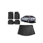 Sare Tuning Focus 2 Hatchback İnce Stepne 3D Siyah Bagaj Havuzu ve 4D Luxury Havuzlu Paspas