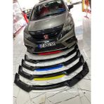Sare Tuning Ford B-Max 4 Parça Kırmızı Ön Tampon Eki Piano Black Lip