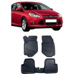 Sare Tuning Ford Focus 3.5 2015-2018 Araca Özel 4d Havuzlu Paspas Seti - Siyah