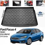 Sare Tuning Ford Focus 4 Sedan (Ince Stepne) 3D Lüx Bagaj Havuzu - Siyah