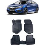 Sare Tuning Honda Civic 2016-2020 Araca Özel 4d Havuzlu Paspas Seti - Siyah