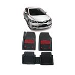 Sare Tuning Honda Civic FD6 2006-2011 Araca Uyumlu Krom Kırmızı Derin Havuzlu Siyah Oto Paspas Takımı