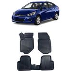 Sare Tuning Hyundai Accent Blue 2010 ve Sonrası Araca Özel Kauçuk 4d Havuzlu Paspas Takımı - Siyah