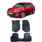 Sare Tuning Hyundai I20 2015-2020 Arası Araca Özel Kauçuk 4d Havuzlu Paspas Takımı - Siyah