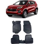 Sare Tuning Kia Sportage 2016-2020 Arası Araca Özel Kauçuk 4d Havuzlu Paspas Takımı - Siyah