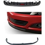 Sare Tuning Mazda 323 1998-2003 Universal Siyah Difüzör Ve 2 Parça Lip Siyah Ön Tampon Eki Set