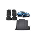 Sare Tuning Opel Astra H Sedan 2007 Model Siyah 3D Bagaj Havuzu ve 4D Luxury Havuzlu Paspas