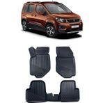 Sare Tuning Peugeot Rifter 2019 ve Sonrası Araca Özel Kauçuk 4d Havuzlu Paspas Takımı - Siyah