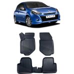 Sare Tuning Renault Clio 3 2005-2012 Arası Araca Özel Kauçuk 4d Havuzlu Paspas Takımı - Siyah