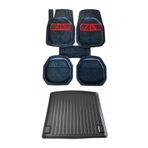 Sare Tuning Renault Megane 2 Sedan 2002-2009 Krom Kırmızı Paspas ve 3D Bagaj Havuzu