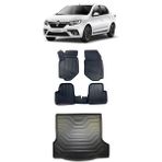 Sare Tuning Renault Symbol 2013-2021 Araca Özel 4d Havuzlu Paspas ve Bagaj Seti - Siyah
