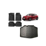 Sare Tuning Seat Ibiza 2020 Model Hatchback Siyah 3D Bagaj Havuzu ve 4D Luxury Havuzlu Paspas