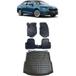 Sare Tuning Skoda Octavia 2013-2020 Araca Özel 4d Havuzlu Paspas ve Bagaj Seti - Siyah