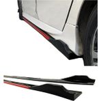 Sare Tuning Tata Indigo Flaplı Kırmızı Şeritli Yan Marşpiyel Eki Piano Black