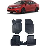 Sare Tuning Toyota Corolla Sedan 2013-2018 Arası Araca Özel Kauçuk 4d Havuzlu Paspas Takımı - Siyah