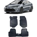 Sare Tuning Toyota Corolla Sedan 2019 ve Sonrası Araca Özel Kauçuk 4d Havuzlu Paspas Takımı - Siyah