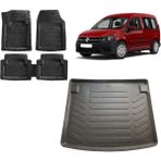 Sare Tuning Volkswagen Caddy 2003 Sonrası 3d Bagaj Havuzu ve 4D Luxury Havuzlu Paspas
