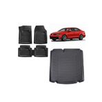 Sare Tuning Volkswagen Jetta 2015 Cepsiz Model Siyah 3D Bagaj Havuzu ve 4D Luxury Havuzlu Paspas