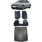 Sare Tuning Volkswagen Passat B8 2015 ve Sonrası Araca Özel 4d Havuzlu Paspas ve Bagaj Seti - Siyah