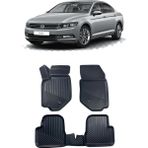 Sare Tuning Volkswagen Passat B8 2015 ve Sonrası Araca Özel Kauçuk 4d Havuzlu Paspas Takımı - Siyah