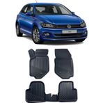 Sare Tuning Volkswagen Polo 2019 ve Sonrası Araca Özel Kauçuk 4d Havuzlu Paspas Takımı - Siyah