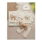 Sarebaby Sevimli Uykucu Oyuncak Hediyeli Organik Hastane Çıkışı 10'lu Set