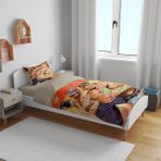 Sarel Group Smackdown Baskılı 3D Tek Kişilik Çarşafsız Nevresim Takımı - 160 x 220 cm - Renkli