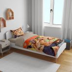Sarel Smackdown Baskılı 3D Tek Kişilik Nevresim - Renkli - 160 x 220 cm