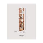 Sarenzo Slim Köşe Kitaplık (Atlantik Çam) Şık Modern Kitaplık (Sağ Köşe)