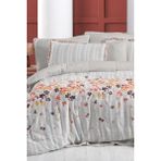 Sarev Catalina Bej Çift Kişilik %100 Pamuk Mood Comfort Müslin Nevresim Takımı - 200 x 220 cm
