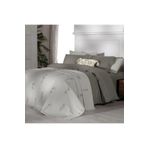 Sarev Eva Eldon Bej Tek Kişilik %100 Pamuk Nevresim Takımı ve Pike Seti