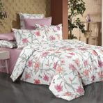 Sarev Leora Fancy V1 Poplin Çift Kişilik Nevresim Takımı - Pudra - 200 x 220 cm