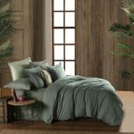 Sarev Luss Flanel Prime Collection Çift Kişilik Nevresim Takımı Yeşil - 001-Renkli - 200 x 220 cm