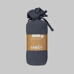 Sarev Medulas Koyu Mavi %50 Pamuk %50 Modal Tek Kişilik 100*200 cm Fitted Çarşaf - 100x200