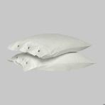 Sarev Monochrome Pamuk Saten Yastık Kılıfı - 50 × 70 cm - Ekru