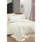 Sarev Plana Ekru Çift Kişilik %100 Pamuk Mood Comfort Nevresim Takımı - 200 x 220 cm