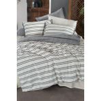 Sarev Salamanca Ekru Mood Comfort Çift Kişilik Pamuk Çift Taraflı Yıkamalı Nevresim Takımı - 200 x 220 cm