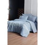 Sarev Sedona Mavi Pamuk Fancy Poplin Çift Kişilik Nevresim Takımı - 200 x 220 cm