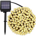 Sarfex Güneş Enerji Solar 100 Ledli 12 Metre Gün Işığı Bahçe Aydınlatma Dekorasyon Güneş Enerjili LED Sarı - Beyaz