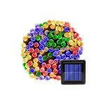 SARFEX Solar 100 Ledli 12 Metre Rgb Bahçe Aydınlatma Dekorasyon Güneş Enerjili Led Işık