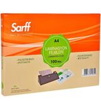 Sarff 100 Mikron Şeffaf A4 100 Adet Laminasyon Filmi