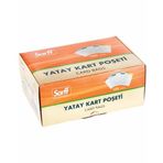 Sarff 12x11 cm 100 Adet Yatay Güvenlik Kart Poşeti